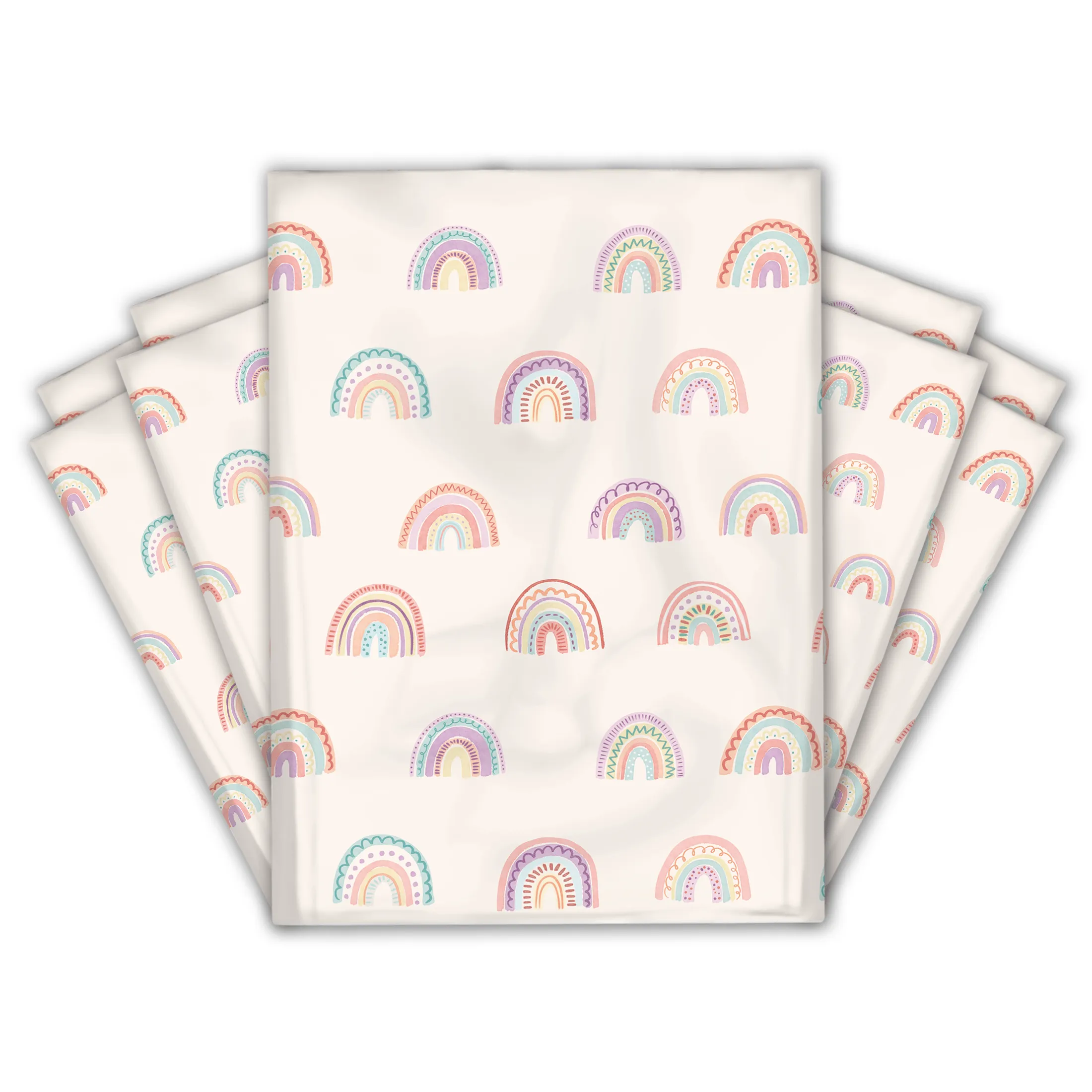 10x13 Rainbows Designer Poly Mailers Shipping Envelopes Premium Printed Bags