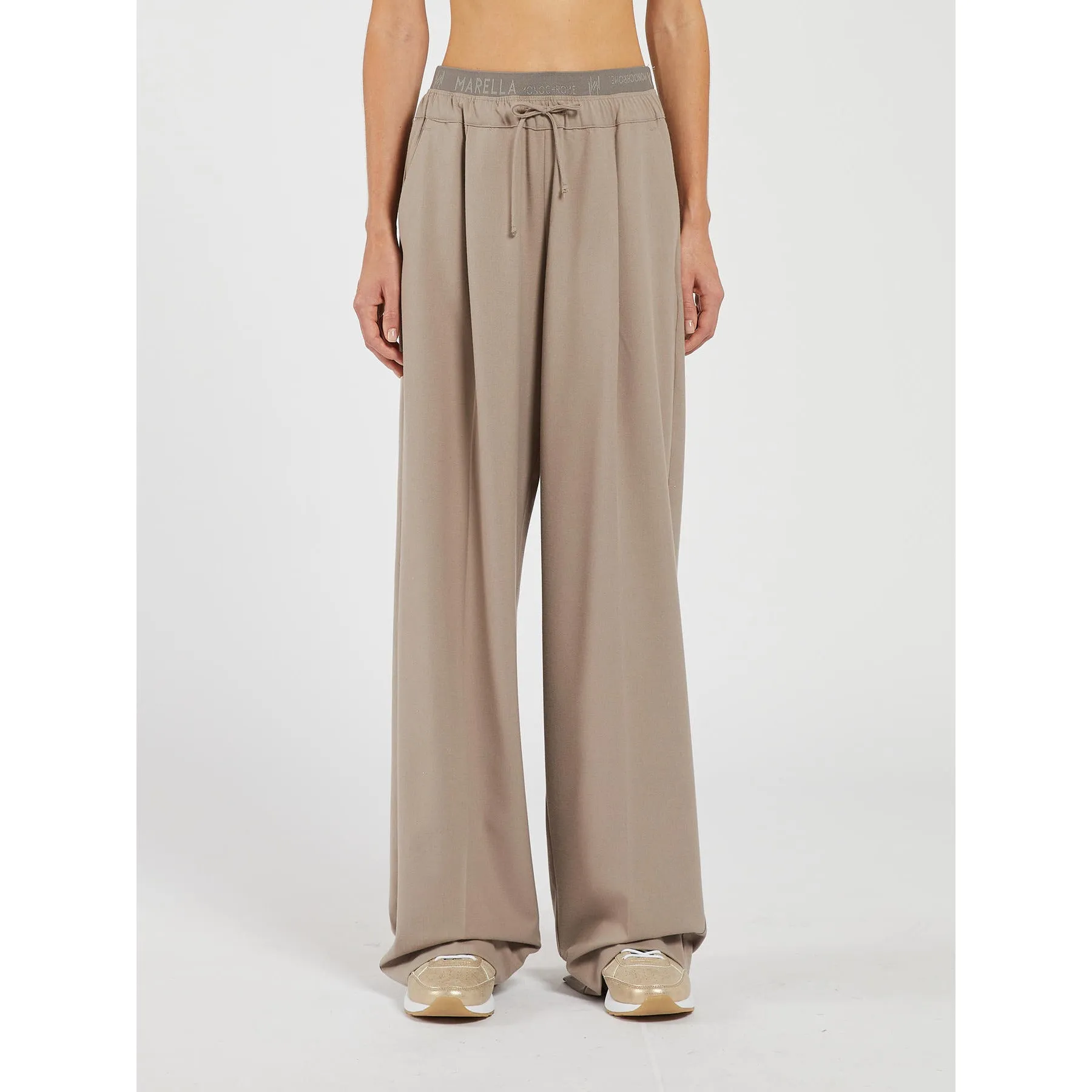 Afona Wide Leg Trousers Mink