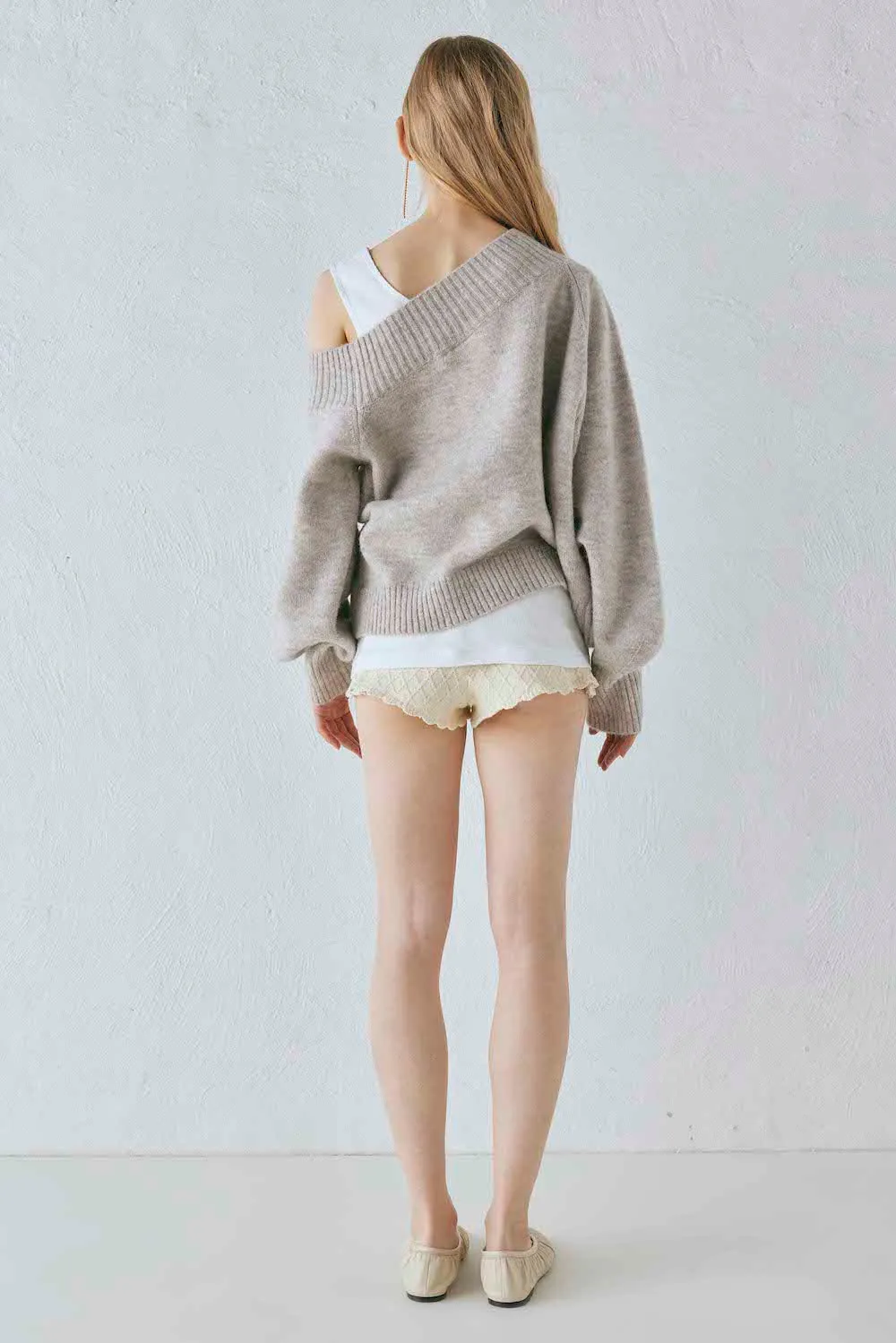 Alma Knit Jumper Grey Marle