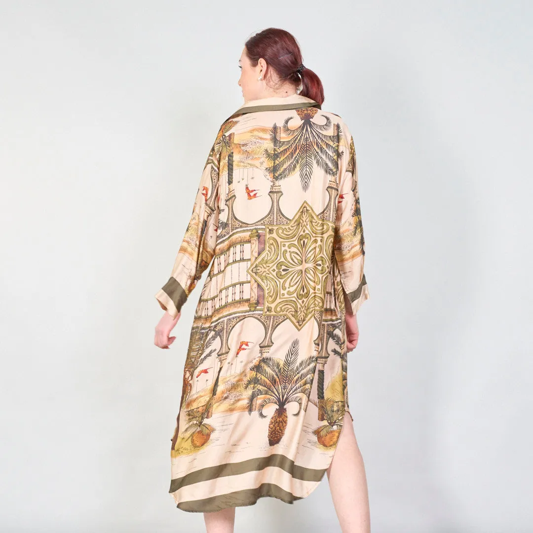 Arabian nightscape print flowy tunic wholesale