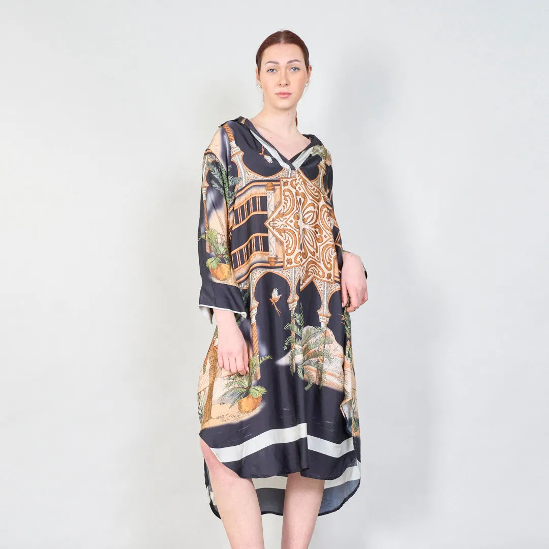 Arabian nightscape print flowy tunic wholesale