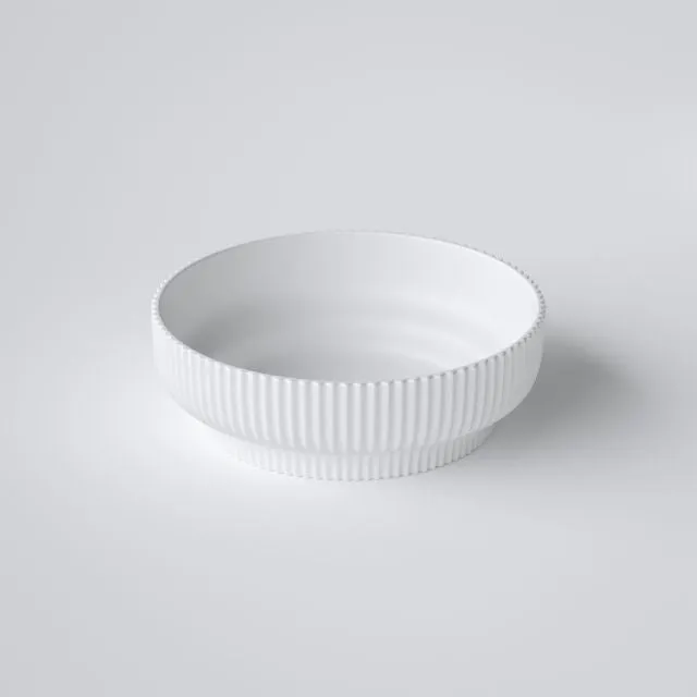 Bao Concertina 410mm Above Counter Basin - Matte White