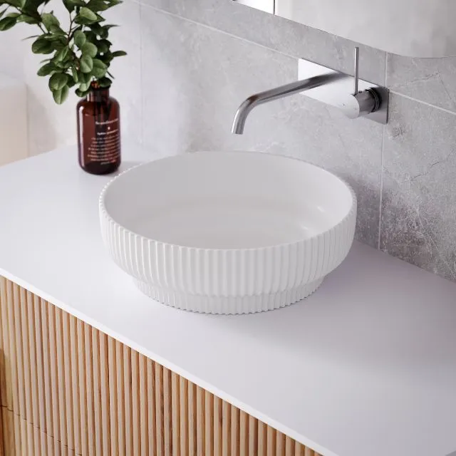 Bao Concertina 410mm Above Counter Basin - Matte White