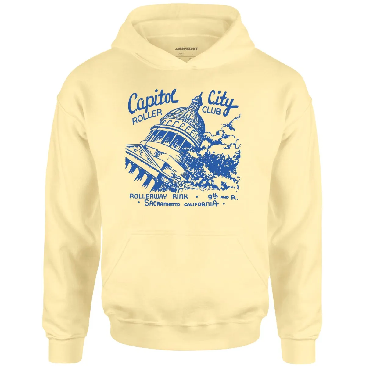 Capitol City Roller Club - Sacramento, CA - Vintage Roller Rink - Unisex Hoodie