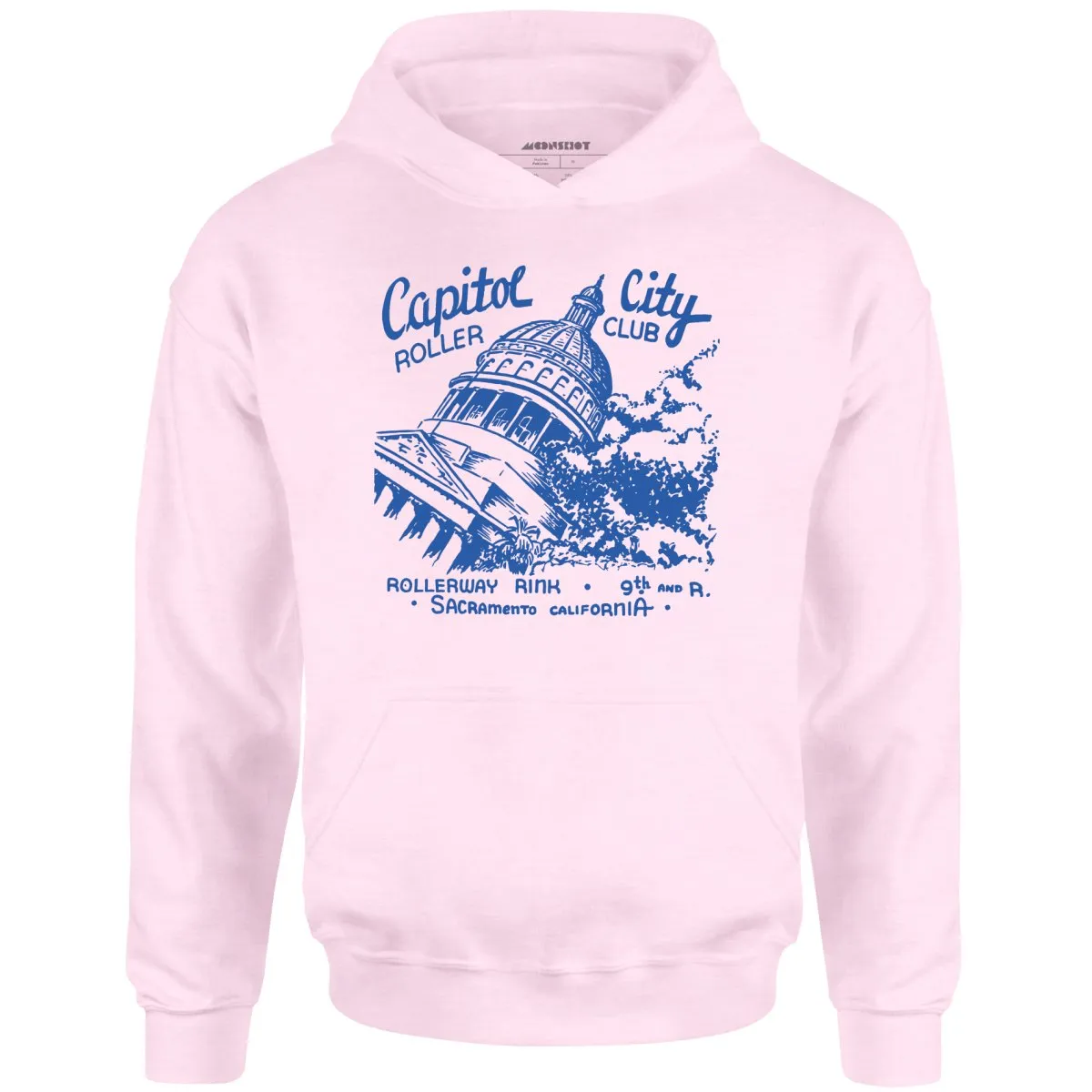 Capitol City Roller Club - Sacramento, CA - Vintage Roller Rink - Unisex Hoodie