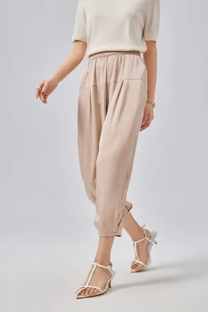 Casual Balloon Silk Pants