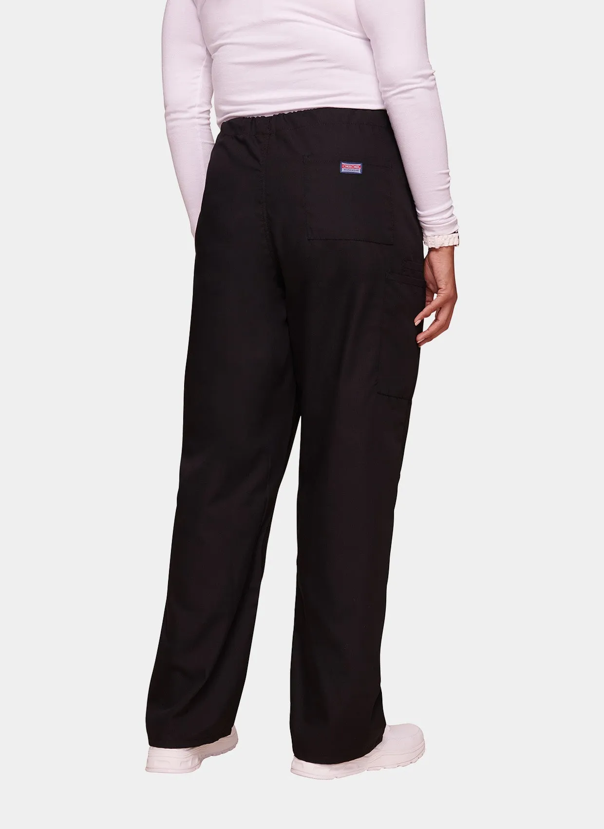 Cherokee Unisex Drawstring Scrub Trousers - Black