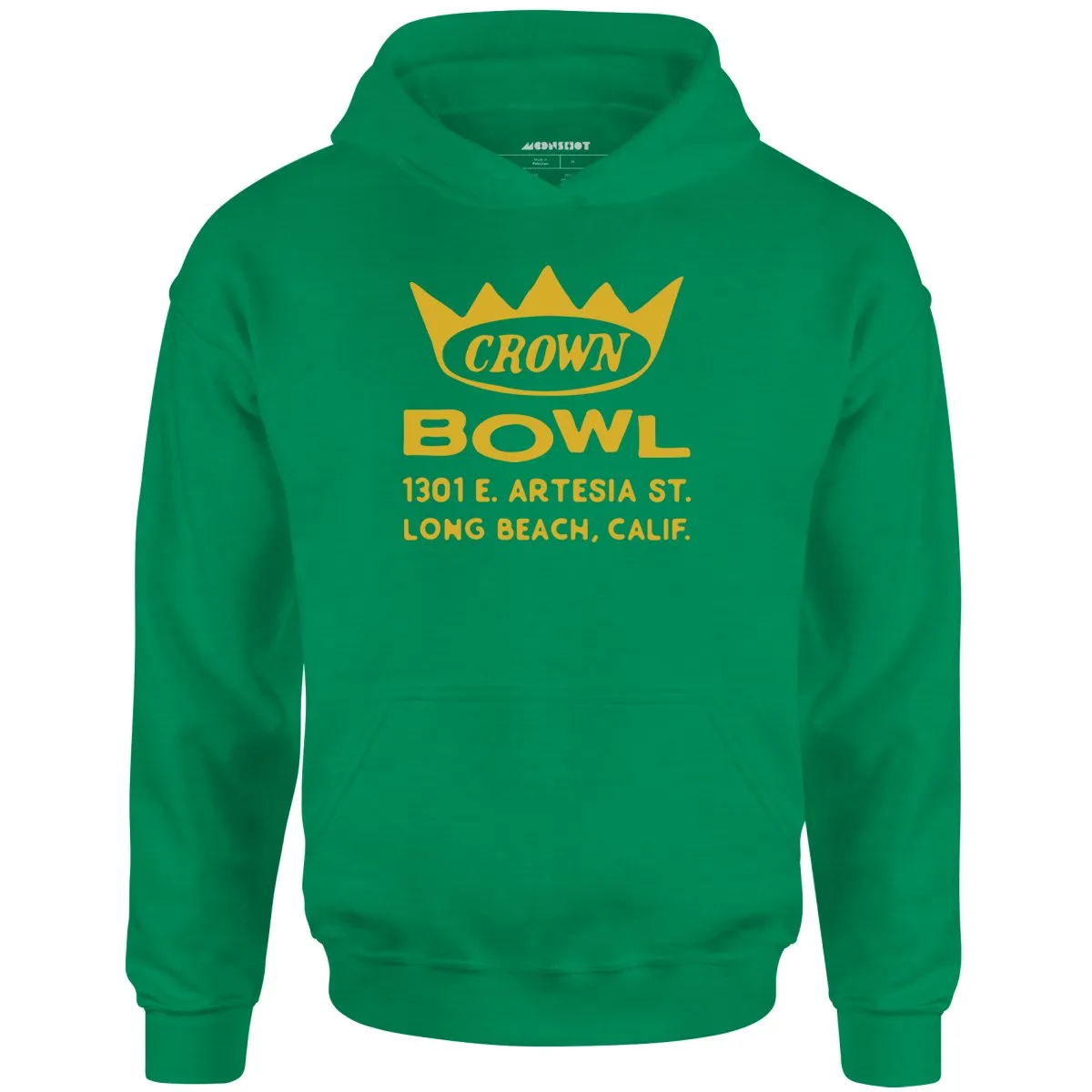 Crown Bowl - Long Beach, CA - Vintage Bowling Alley - Unisex Hoodie