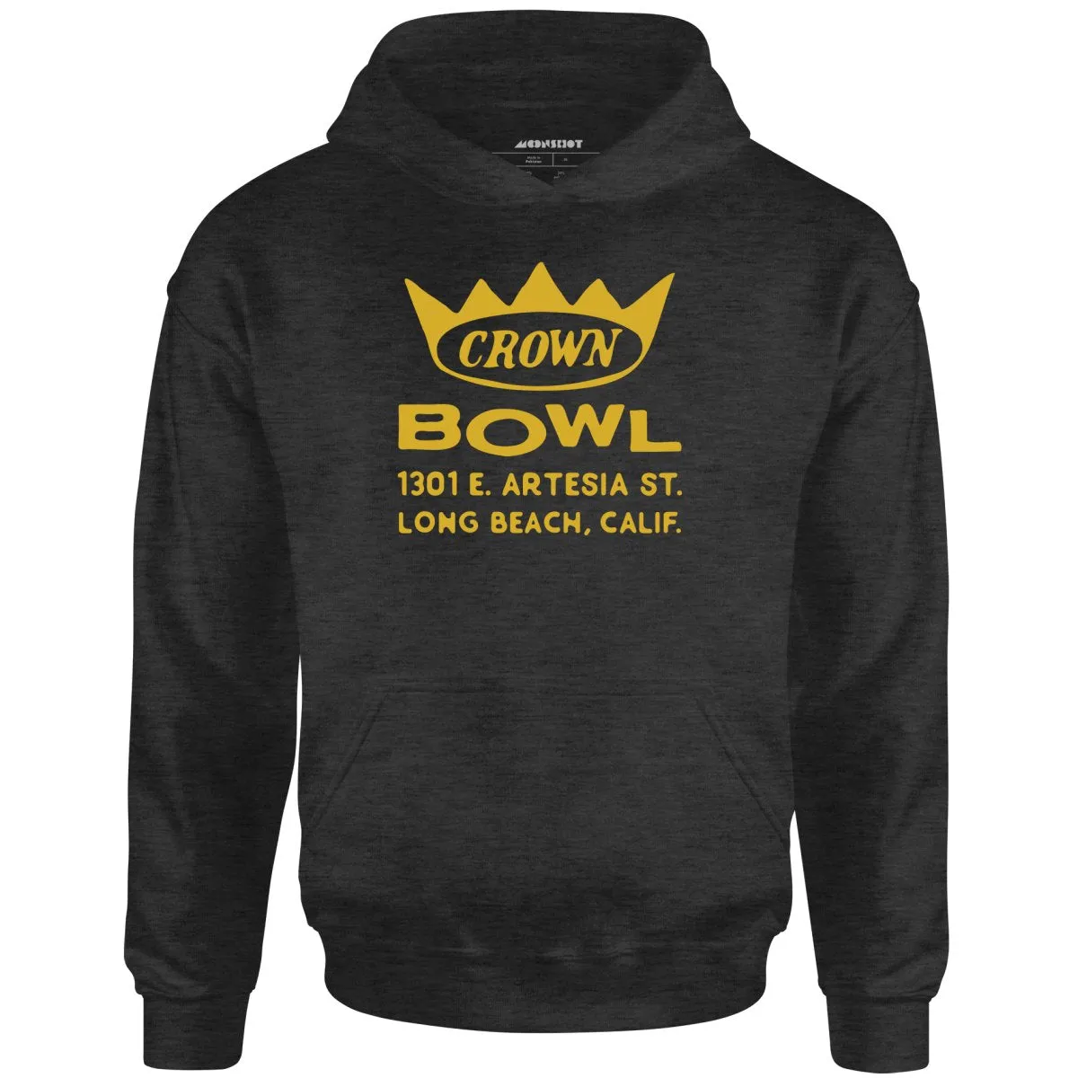 Crown Bowl - Long Beach, CA - Vintage Bowling Alley - Unisex Hoodie