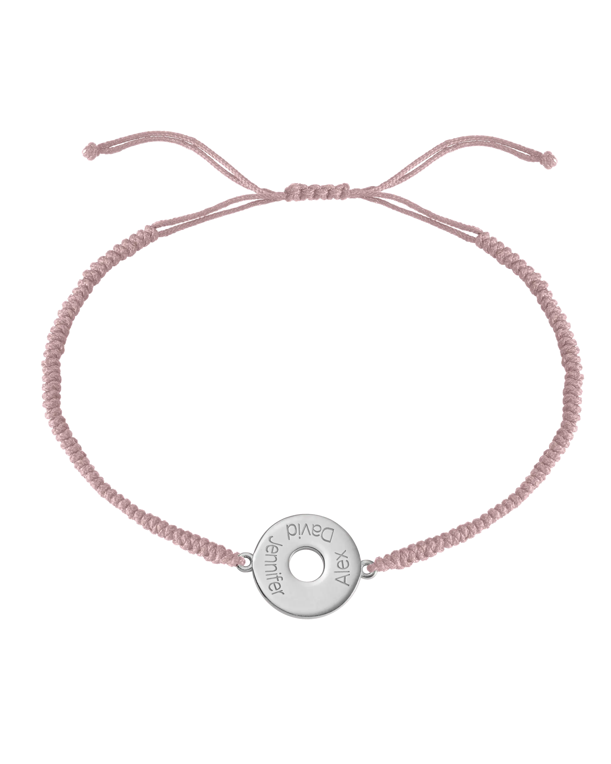 Donut Cord Bracelet - 925 Sterling Silver