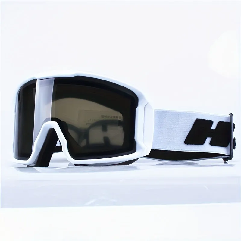 Double Lens Layers Anti-Fog Ski Goggles, Over Glasses Ski Glasses for Snow Snowboard