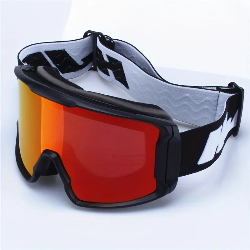 Double Lens Layers Anti-Fog Ski Goggles, Over Glasses Ski Glasses for Snow Snowboard