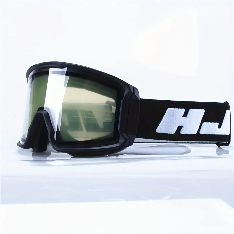 Double Lens Layers Anti-Fog Ski Goggles, Over Glasses Ski Glasses for Snow Snowboard