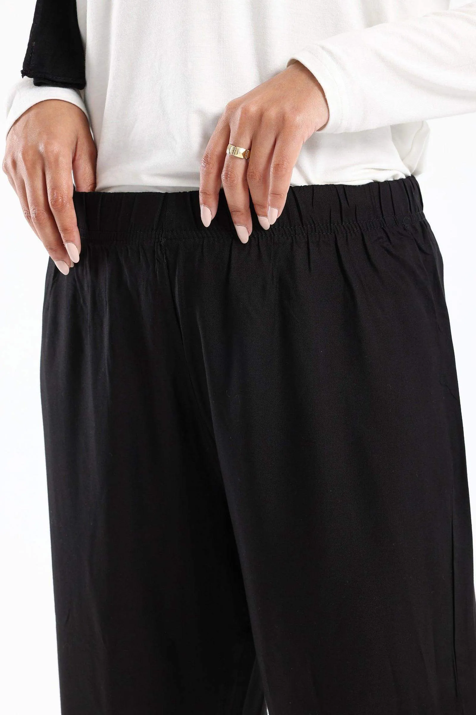 Elastic Waist Loose Pants