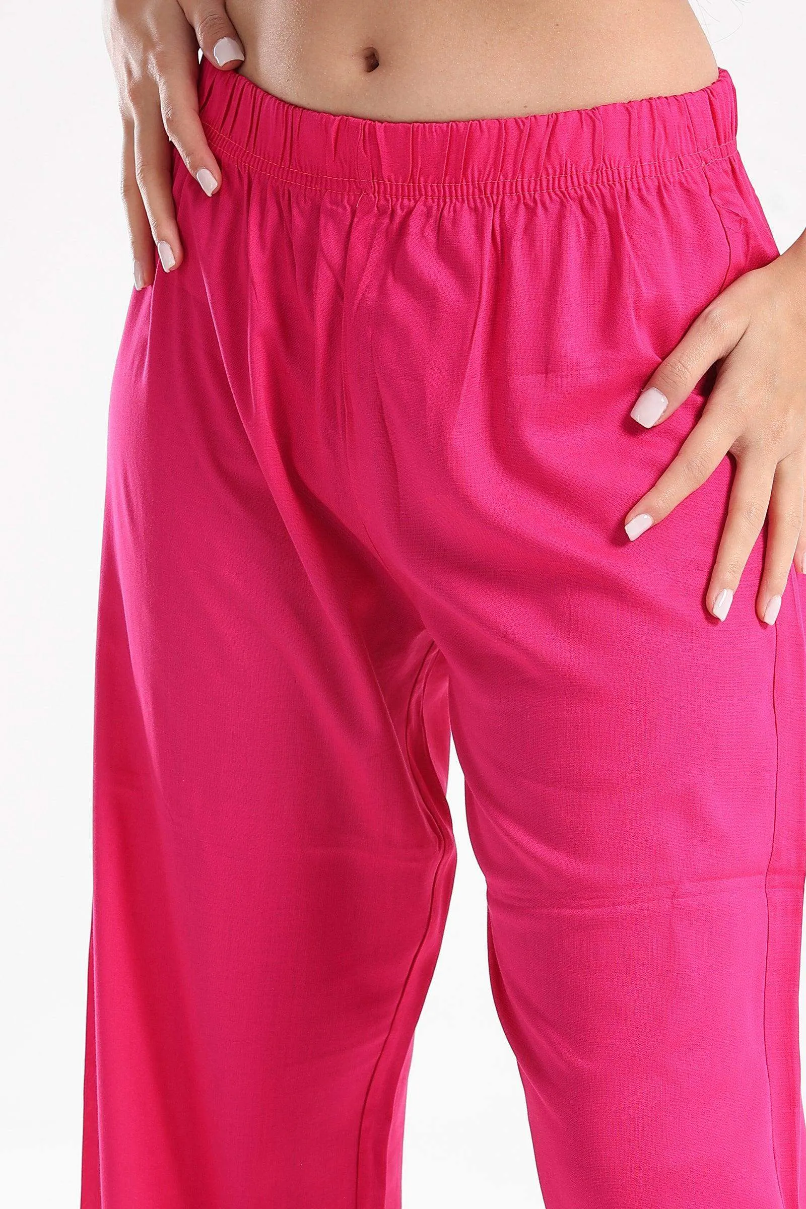 Elastic Waist Loose Pants