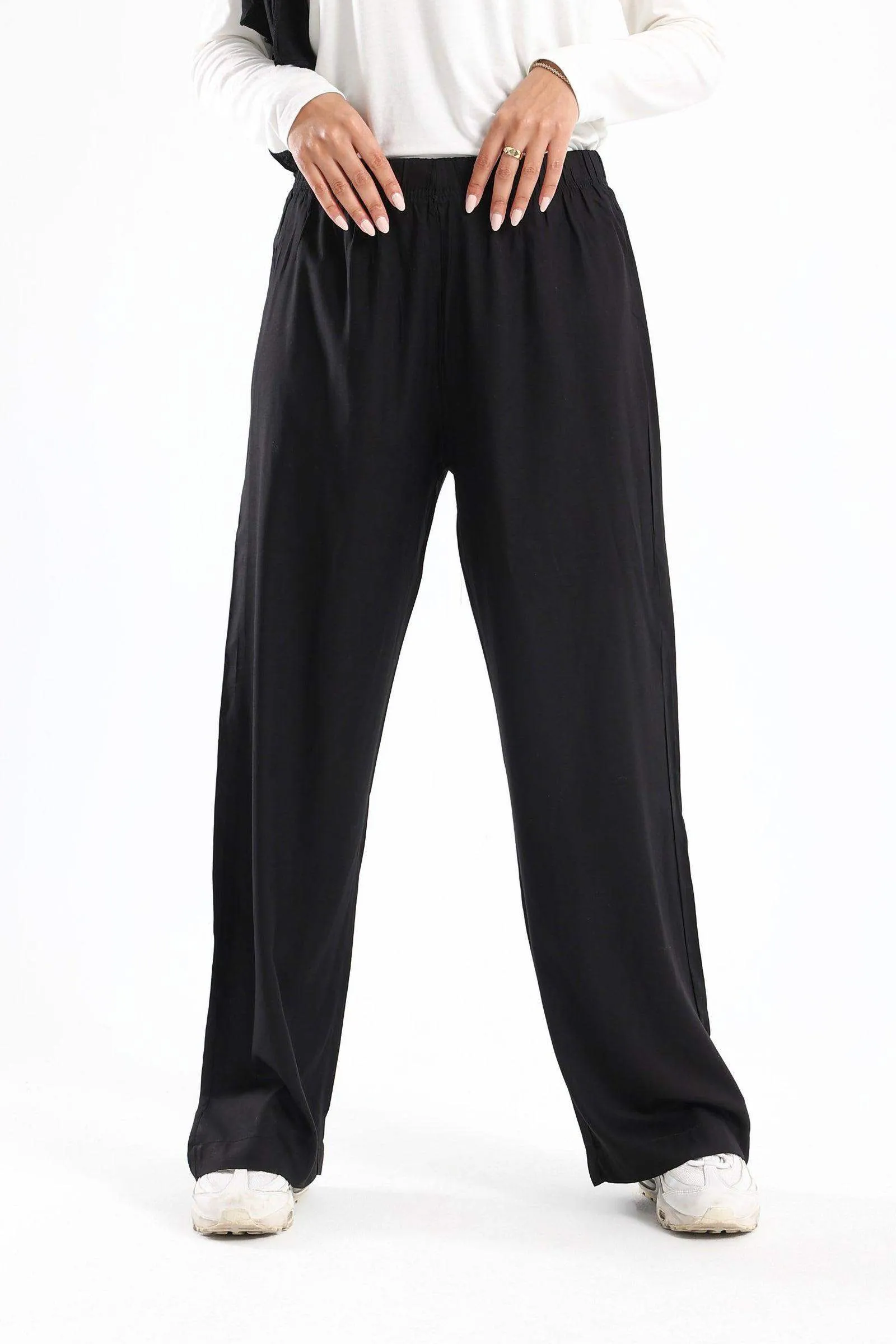 Elastic Waist Loose Pants