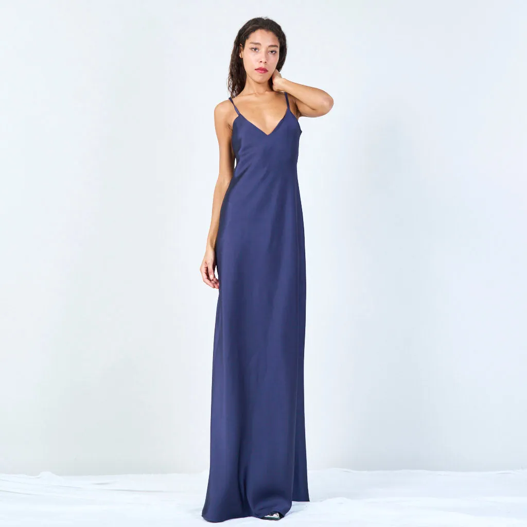 Elegant slip dress with adjustable straps wholesale