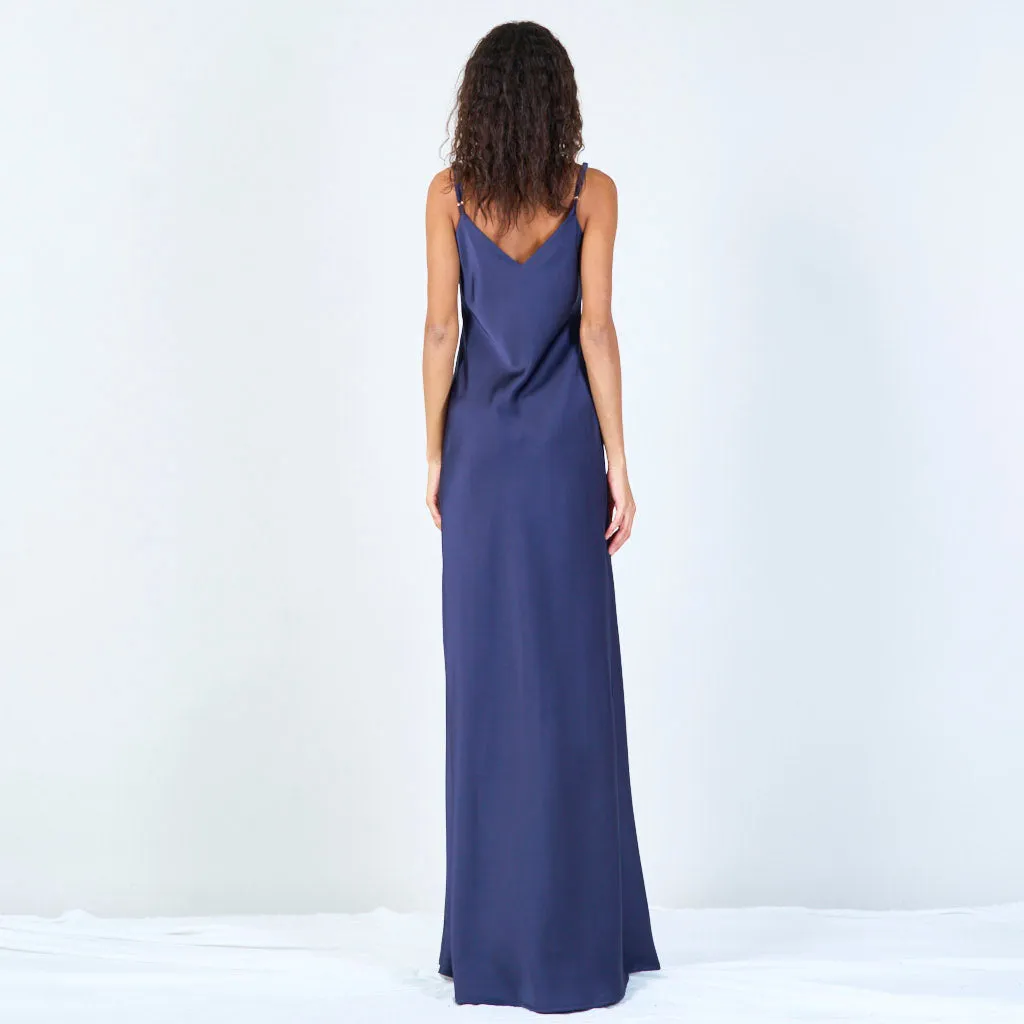 Elegant slip dress with adjustable straps wholesale