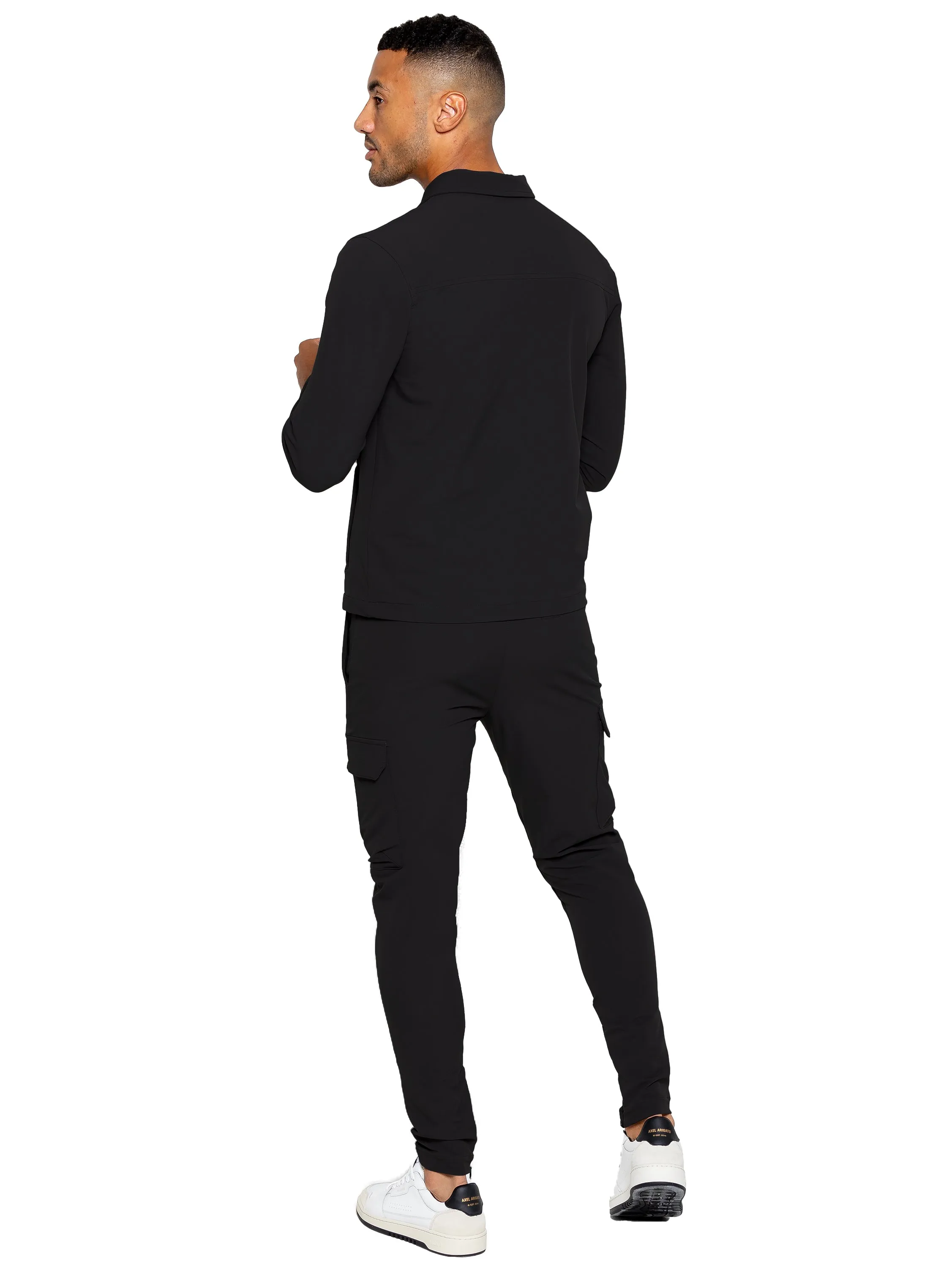 Enzo | Mens Cargo Shacket Tracksuit Set