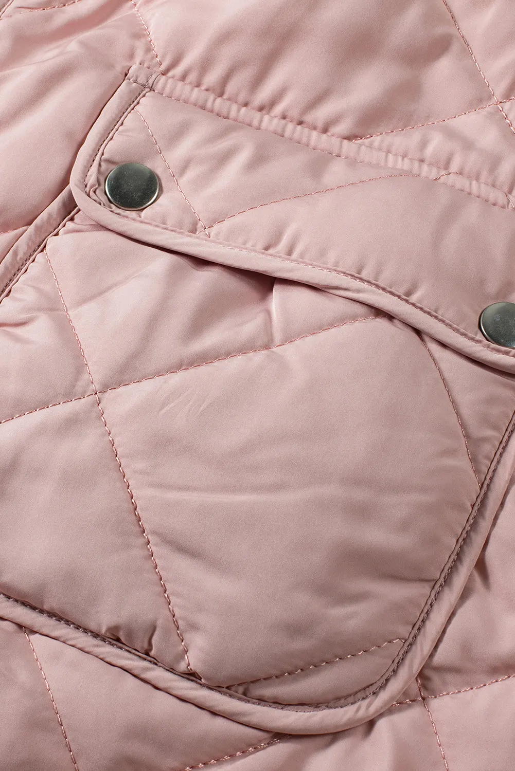 Fleece Lined Quilted Vest Coats