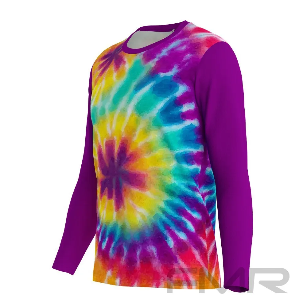 FMR Men's Tie-dye Long Sleeve Running Shirt