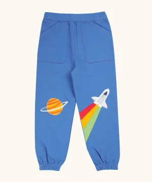 Frugi Malpas Applique Joggers - Blue Tang/Rocket