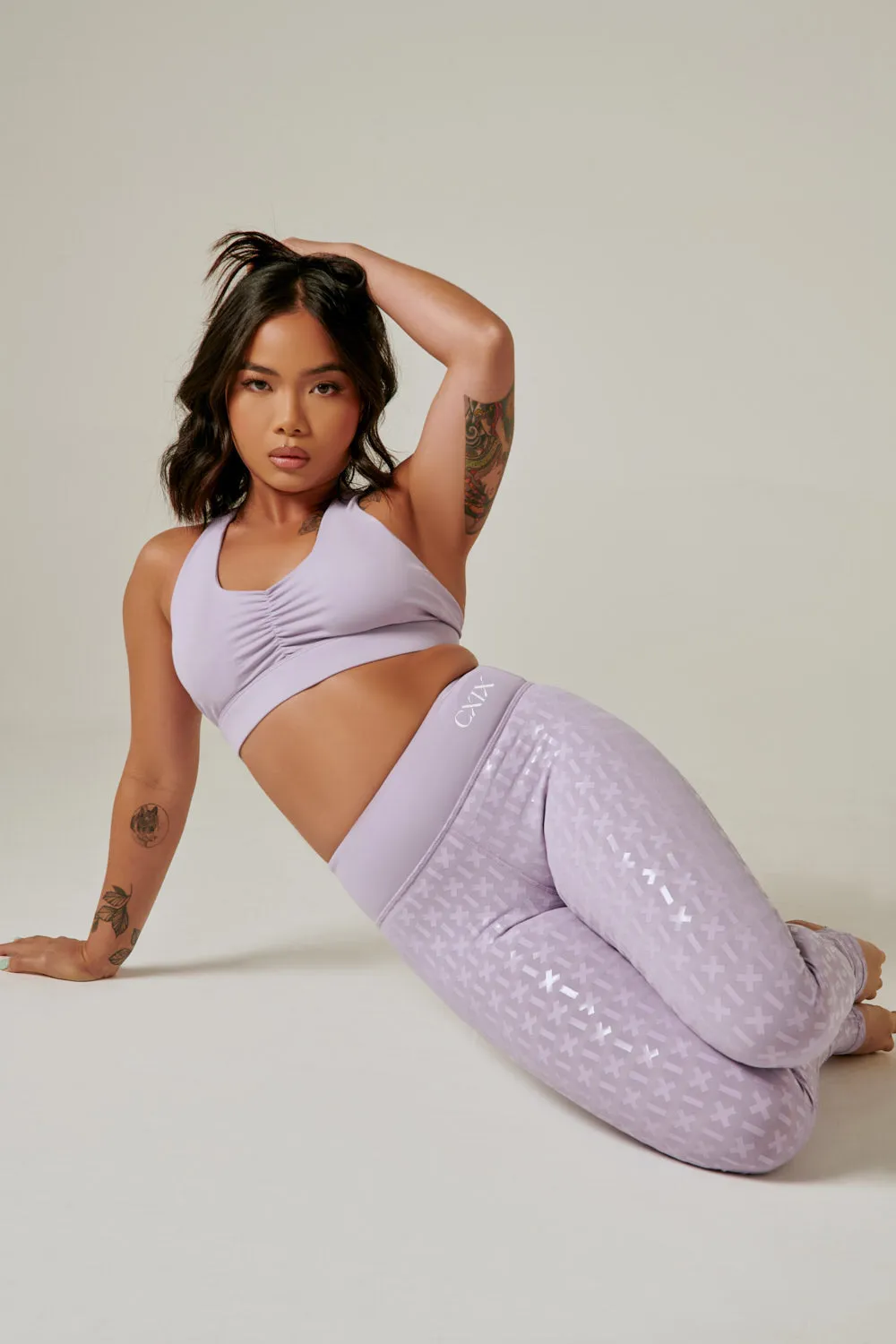 Gecko Grip™ Leggings: Lilac