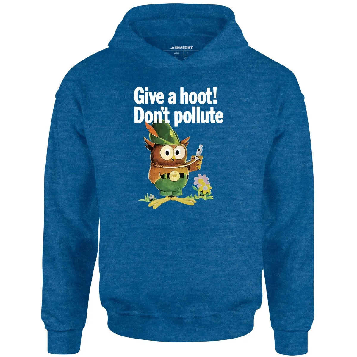 Give a Hoot Don't Pollute - Woodsy Owl Retro - Unisex Hoodie