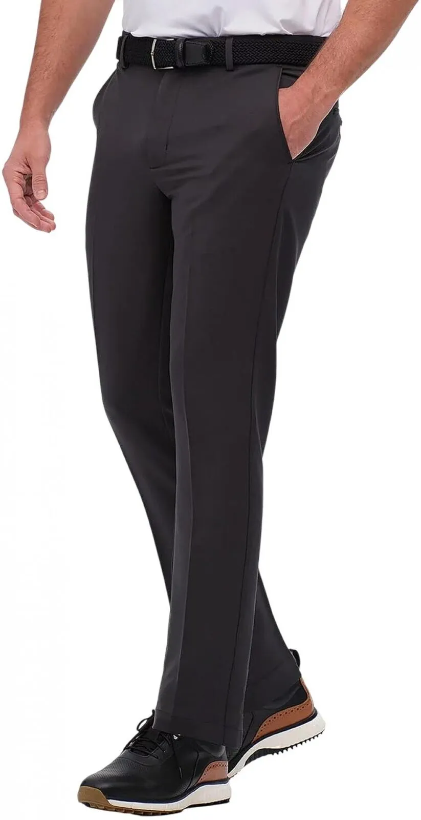 Greg Norman Mens Golf Performance Classic Fit Flat Front Stretch Pants 980400427