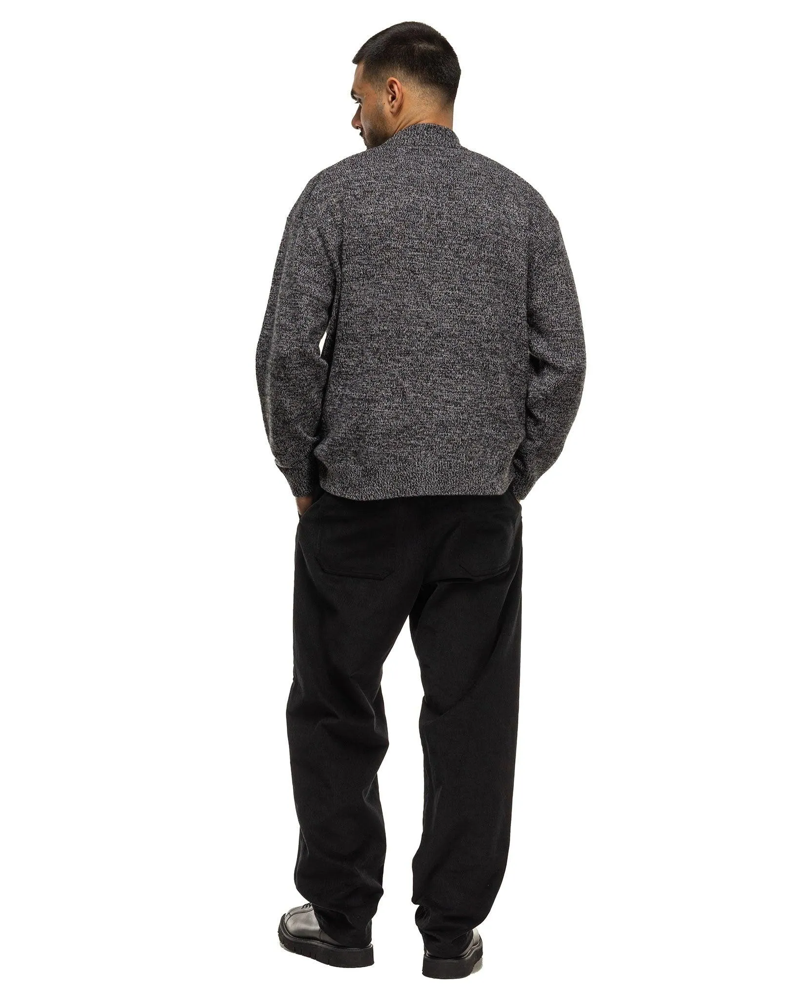 Highland Wool Alpaca Drivers Knit Black