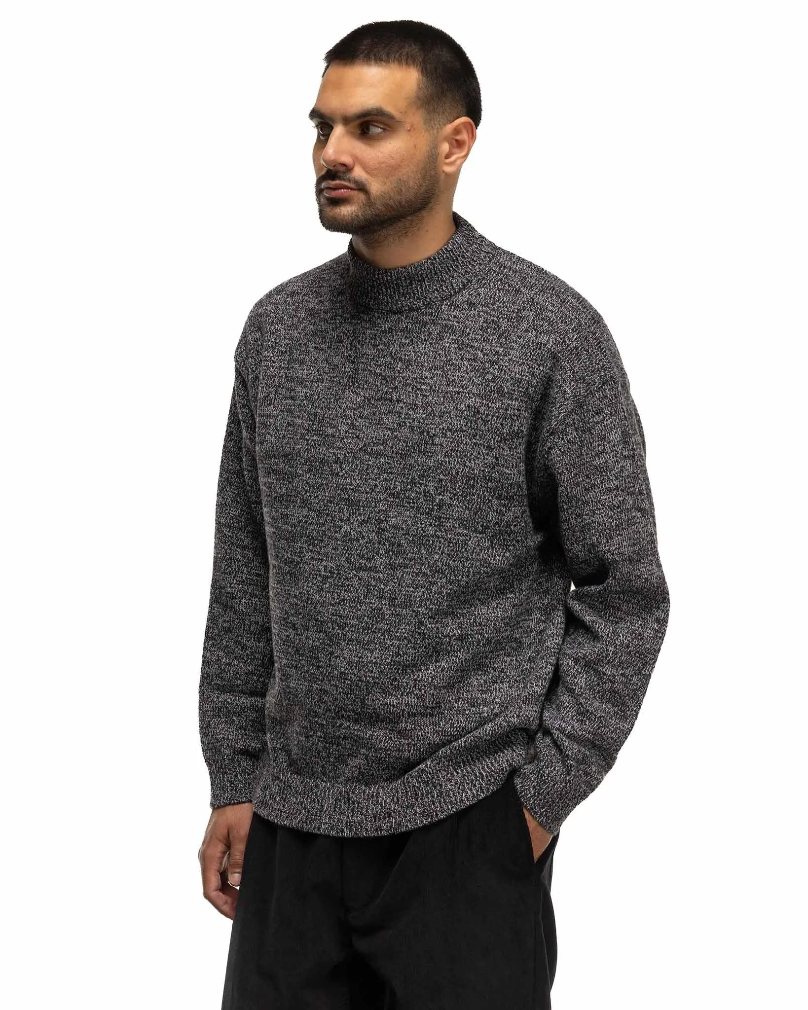 Highland Wool Alpaca Drivers Knit Black