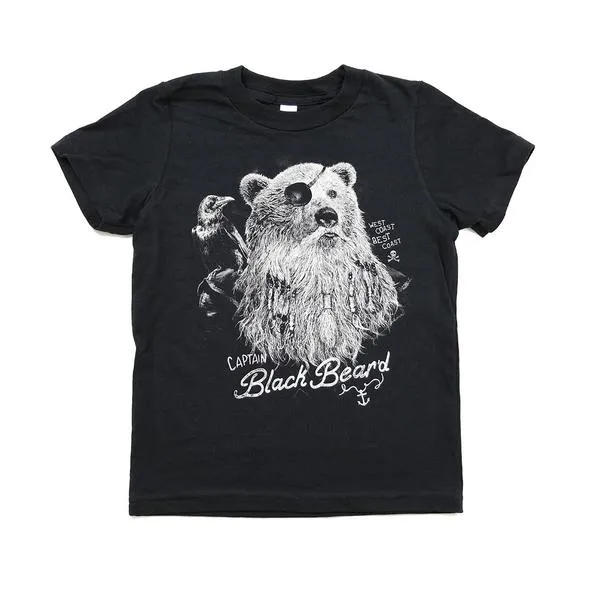 Kid's Captain Black Bear'd T-shirt