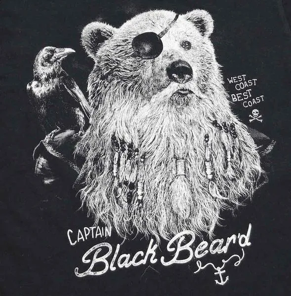 Kid's Captain Black Bear'd T-shirt