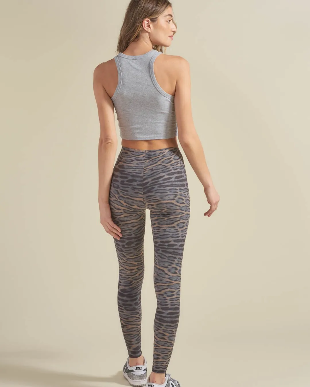 King Cheetah Faux Suede Leggings | Women's