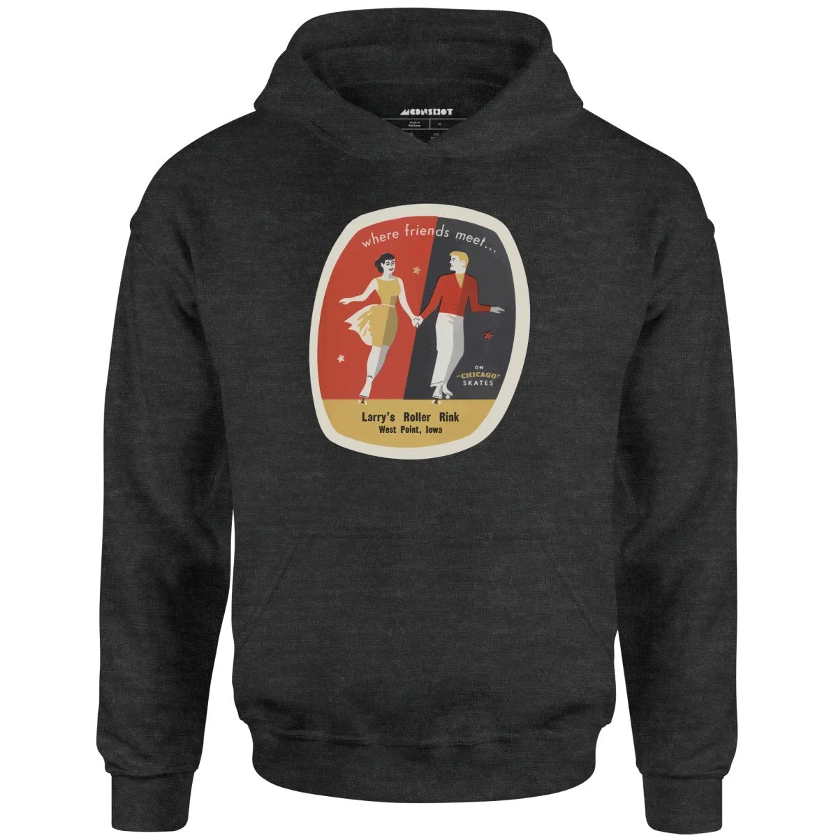 Larry's Roller Rink - West Point, IA - Vintage Roller Rink - Unisex Hoodie