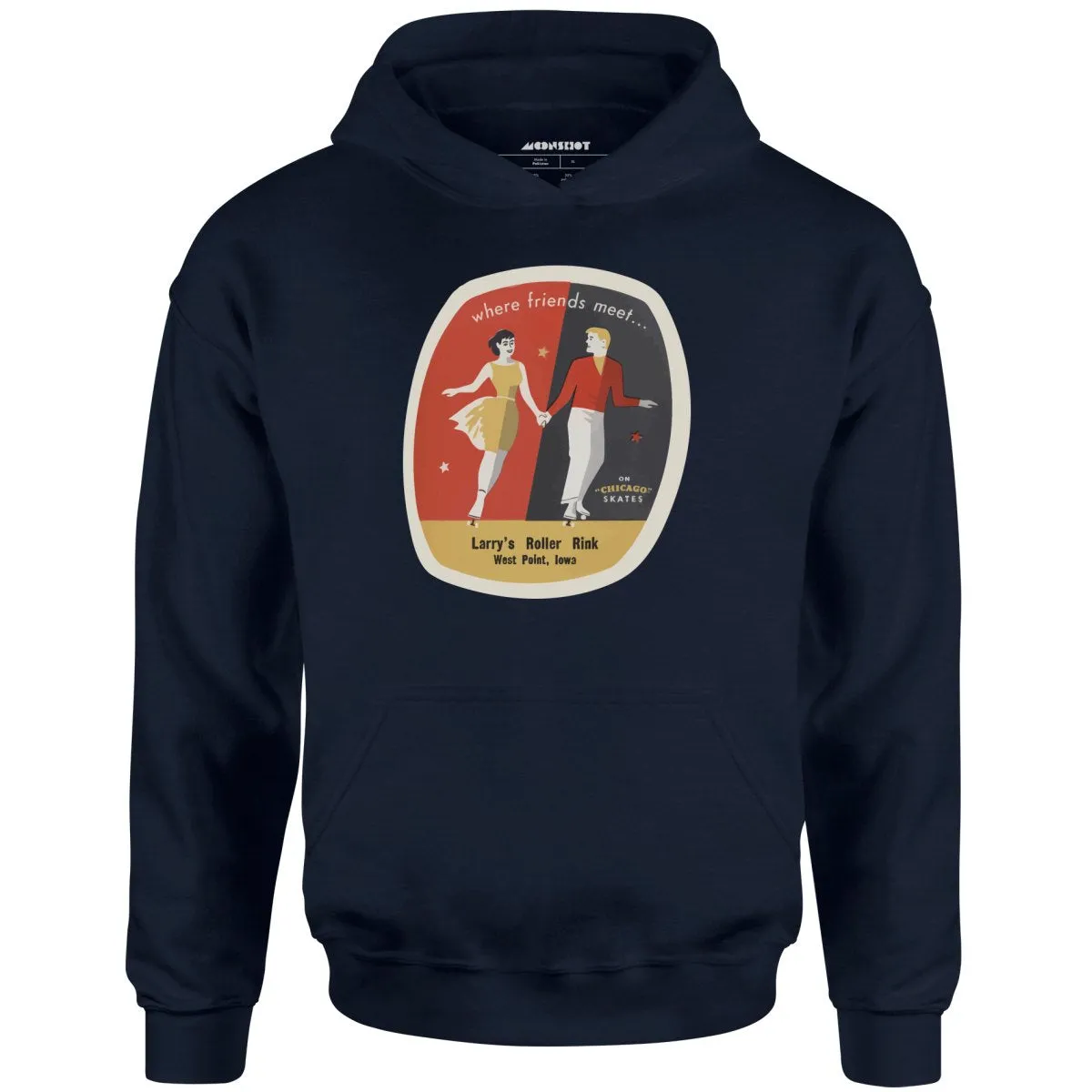 Larry's Roller Rink - West Point, IA - Vintage Roller Rink - Unisex Hoodie