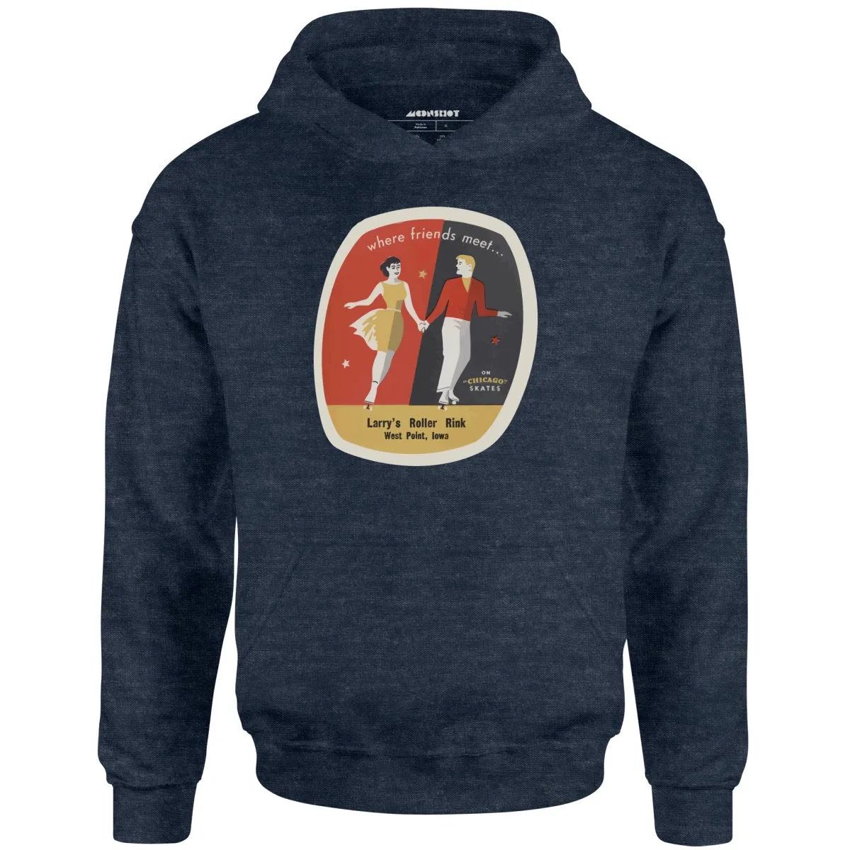 Larry's Roller Rink - West Point, IA - Vintage Roller Rink - Unisex Hoodie