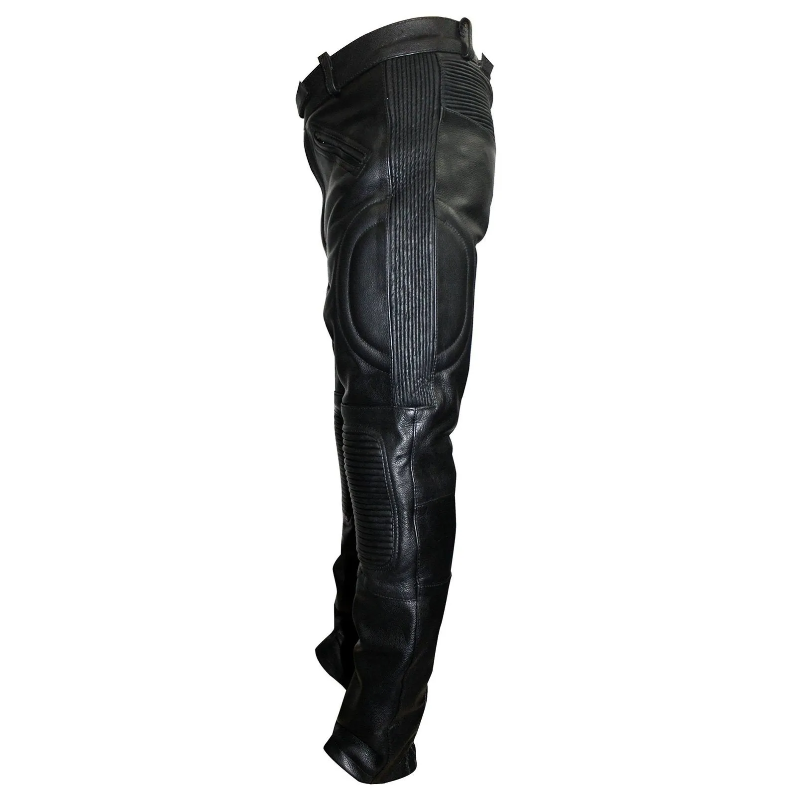 Limo Padded Biker Motorcycle Leather Armoured Trousers Biker Pants