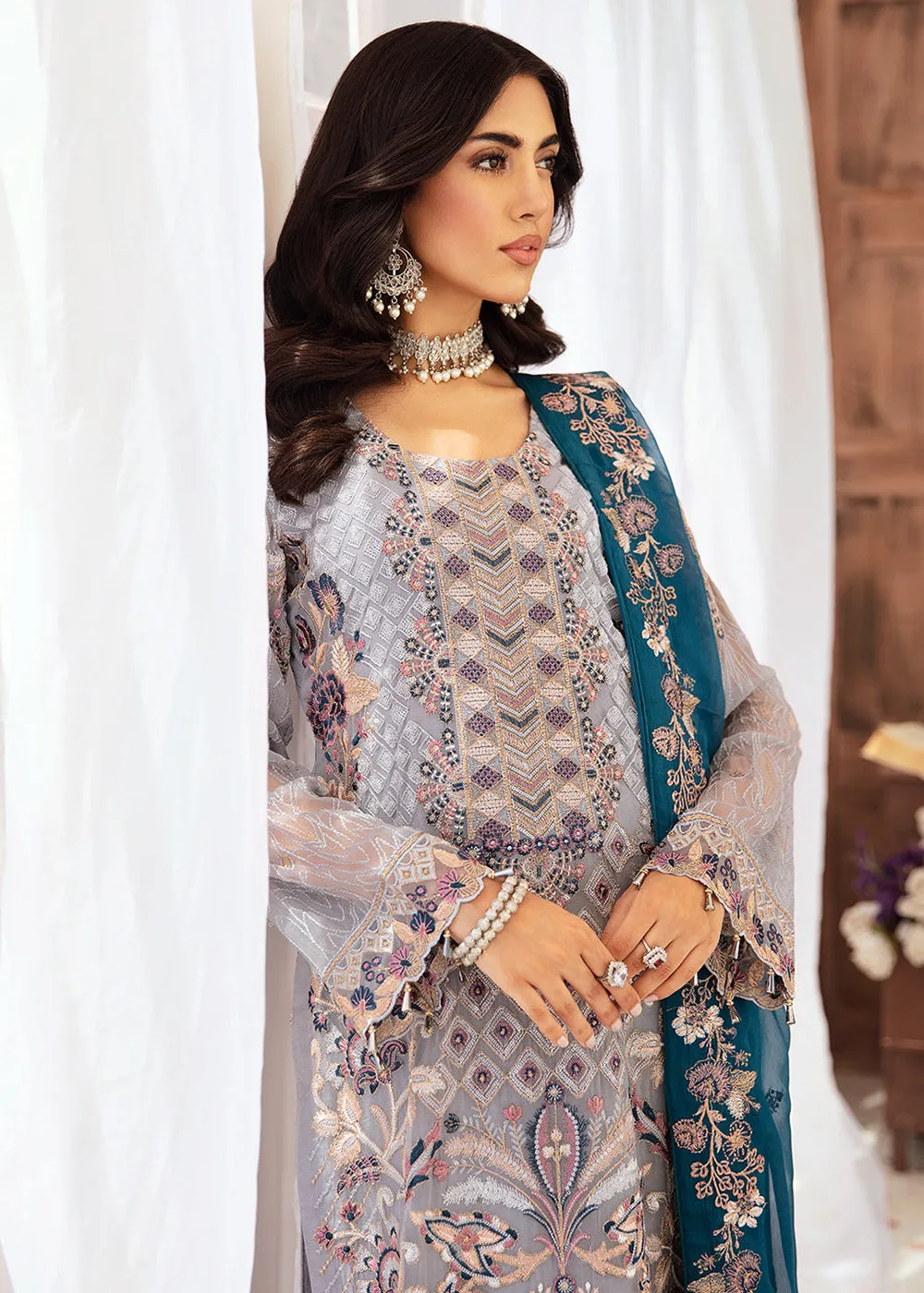 Luxury Chiffon Collection 2024 by Ramsha | F-2609