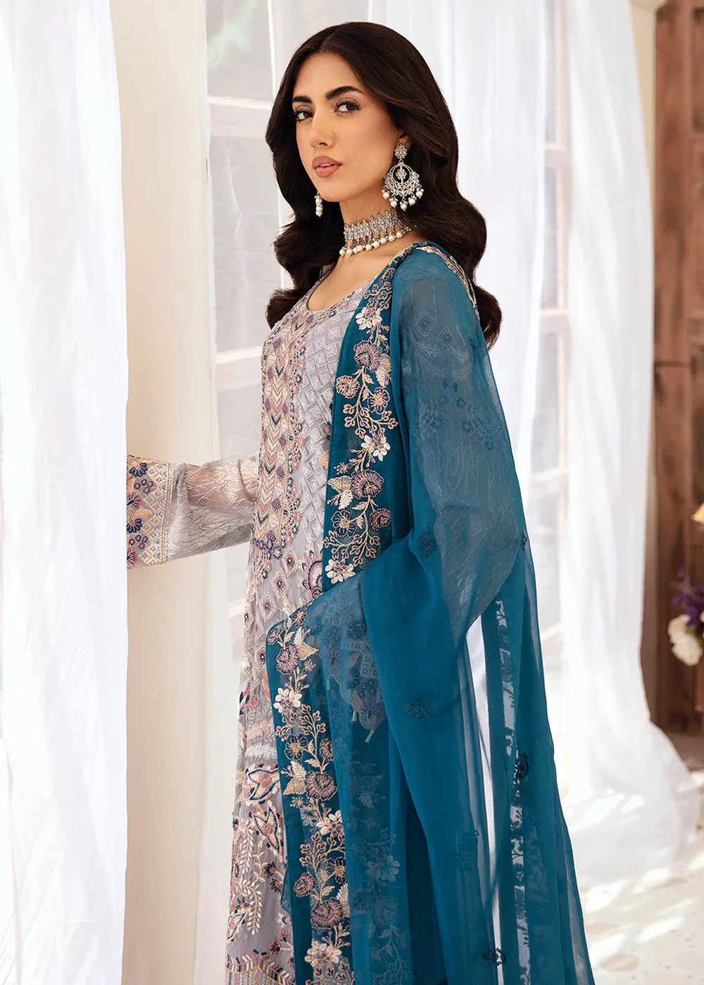 Luxury Chiffon Collection 2024 by Ramsha | F-2609