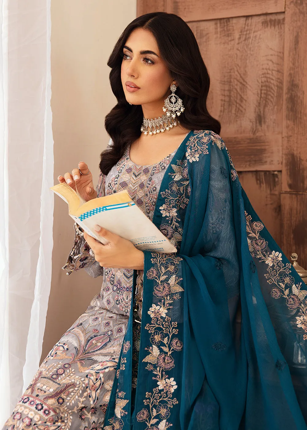 Luxury Chiffon Collection 2024 by Ramsha | F-2609