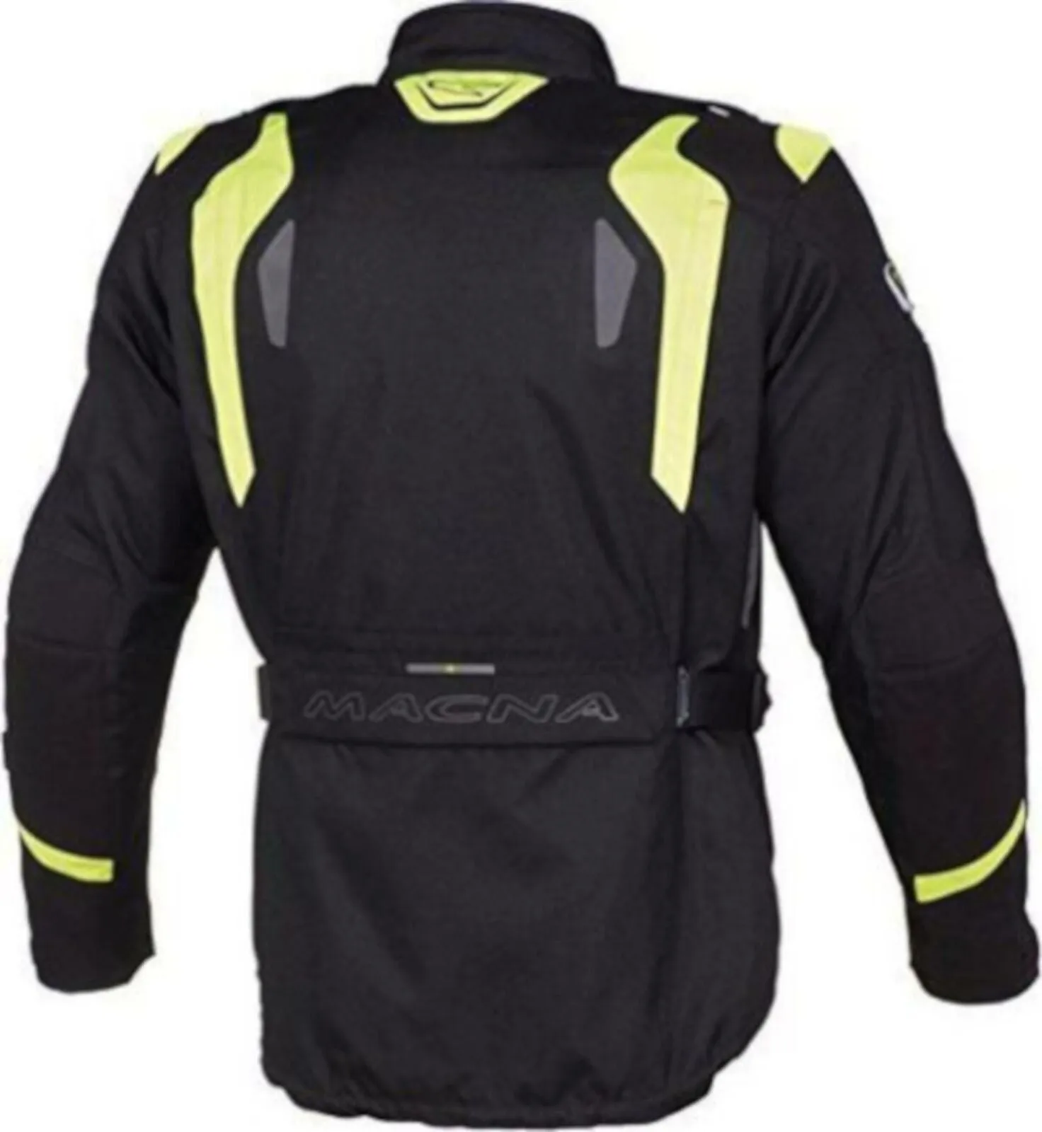 Macna Scope Waterproof Textile Jacket Black/Yellow