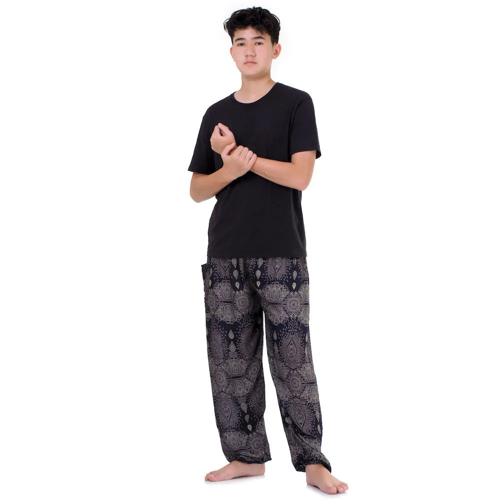 Men's Mandala Harem Pants Azure Zen