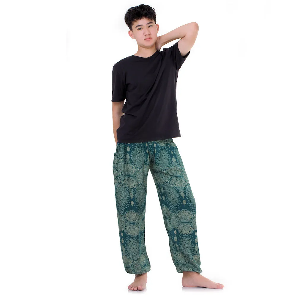 Men's Mandala Harem Pants Azure Zen