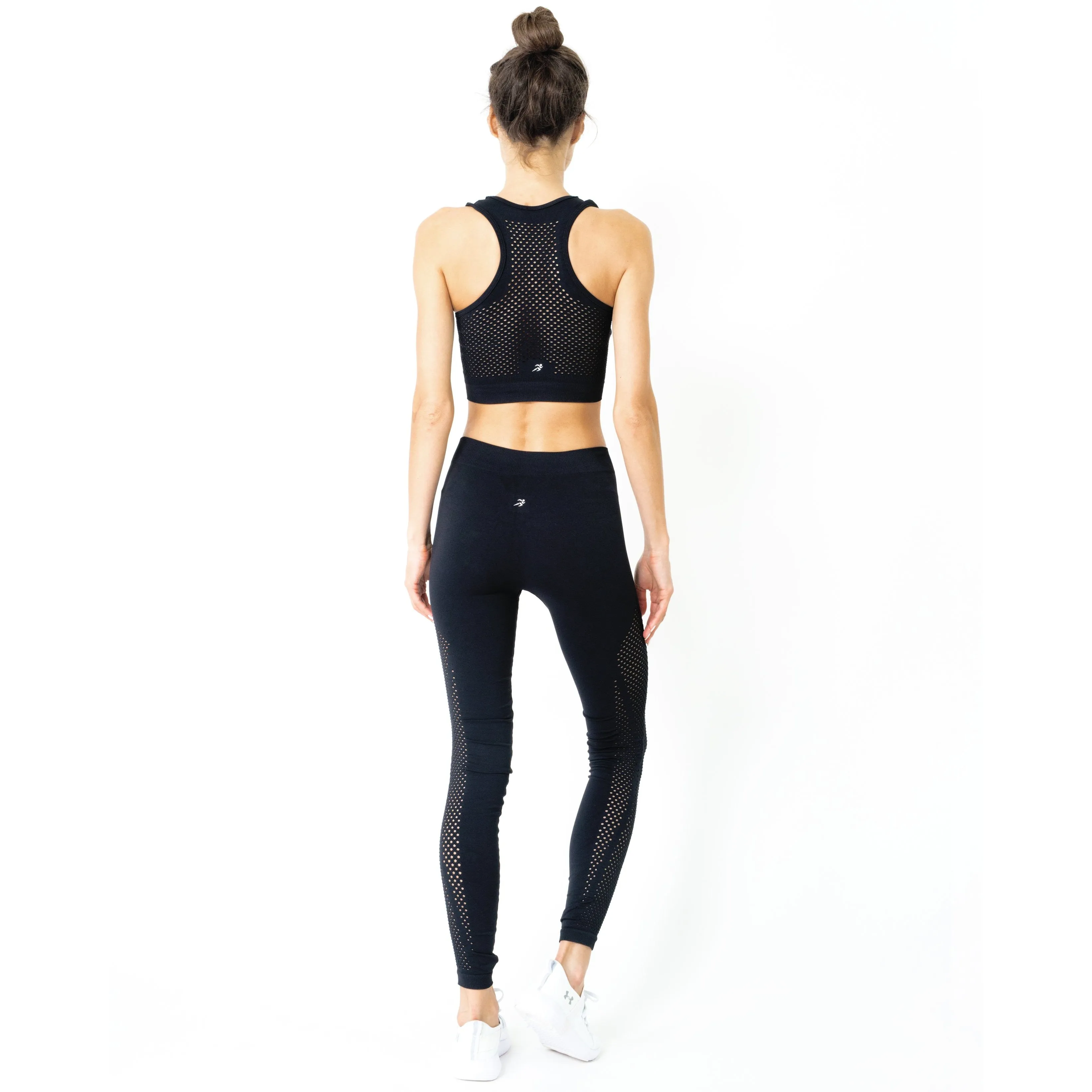 Milano Leggings & Bra Set - BLACK MADE IN ITALY