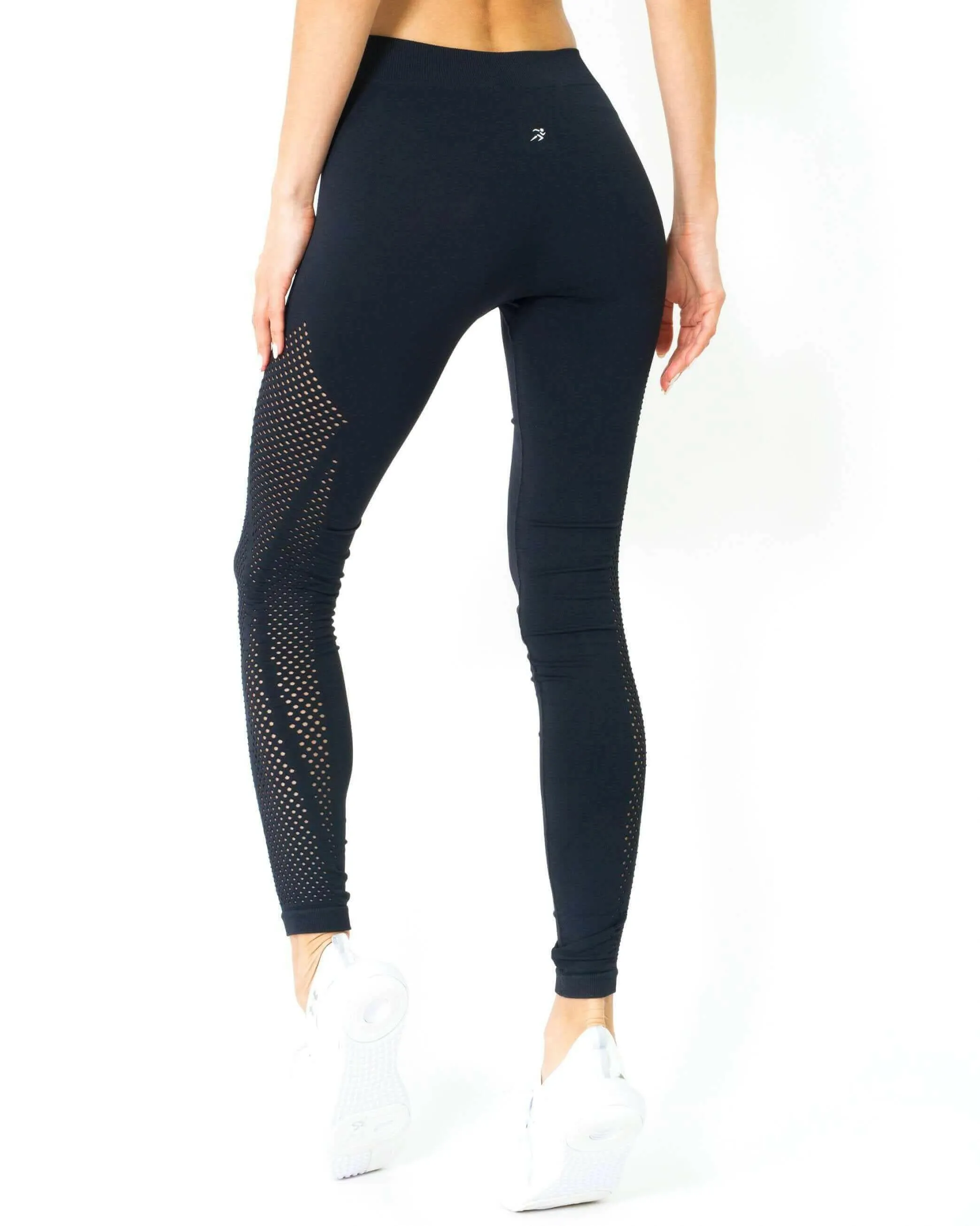 Milano Seamless Legging - Black [MADE IN ITALY]