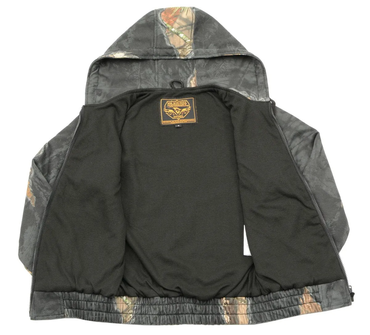 Milwaukee Leather MPL2779 Women's Mossy Oak Eclipse Zipper Front Hoodie