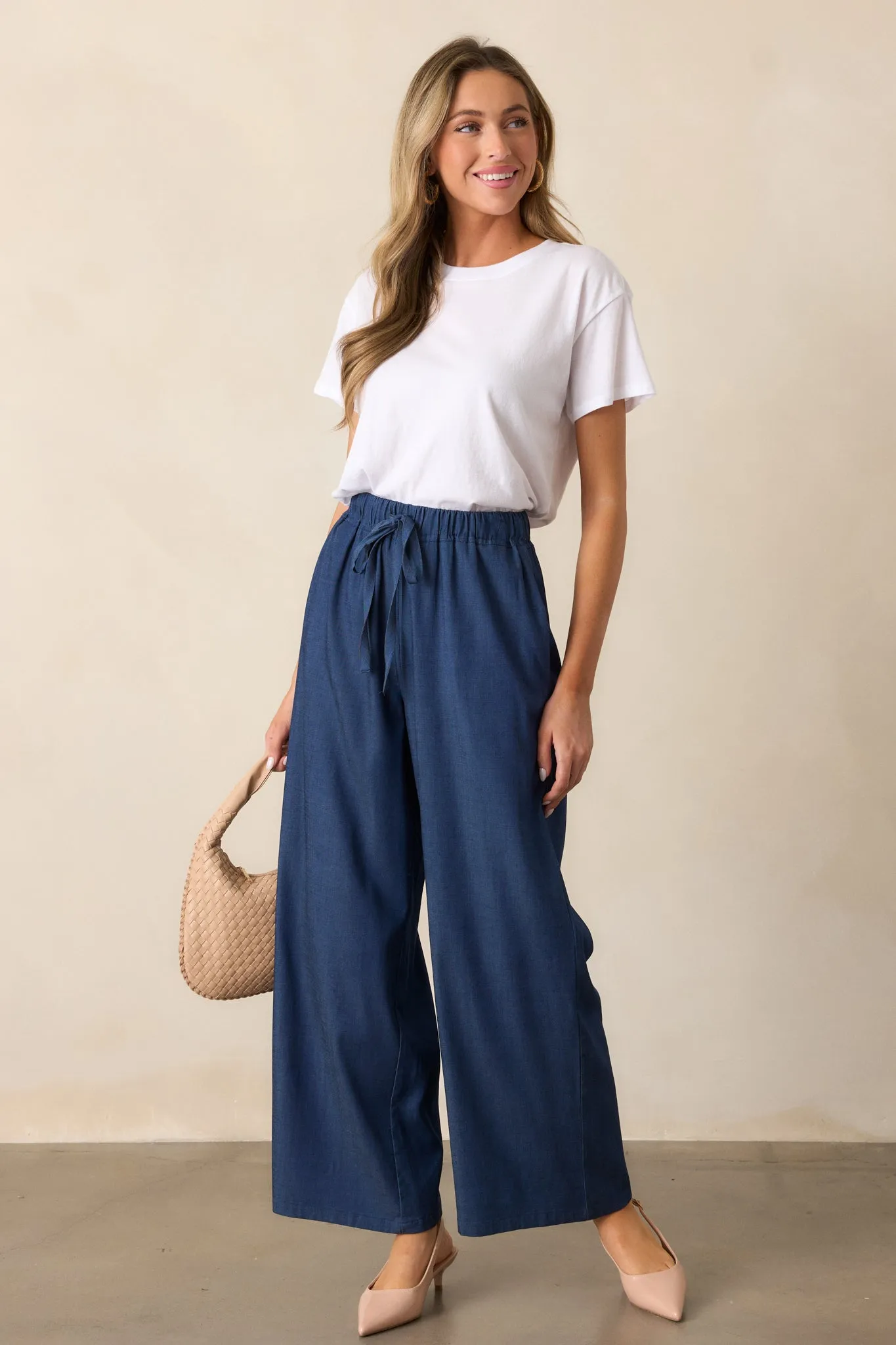 Moonlight Blues Dark Chambray Pants