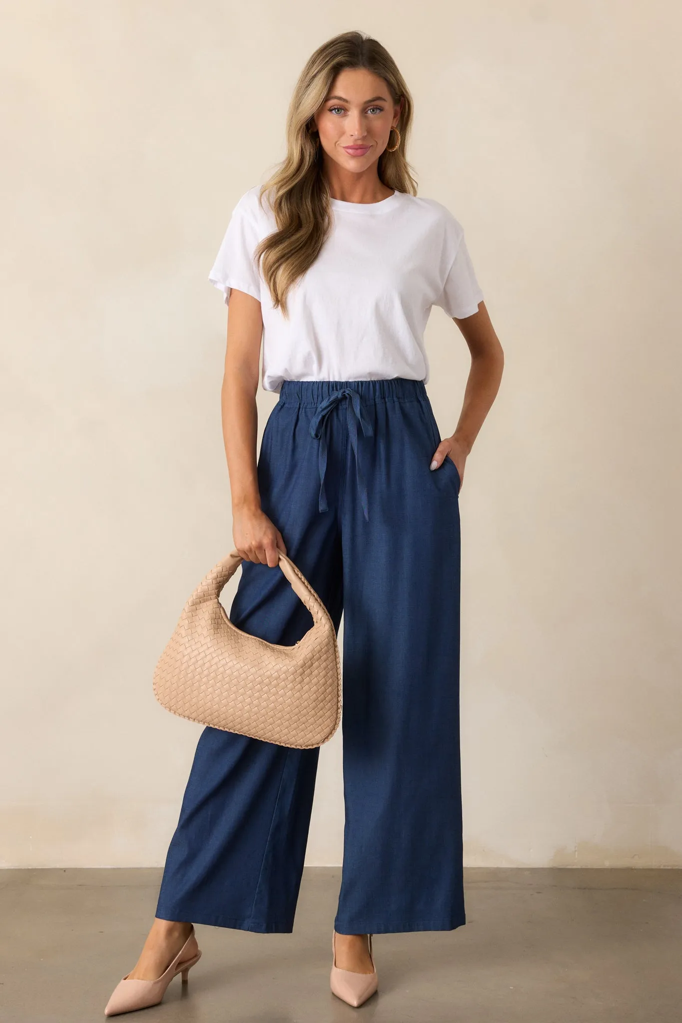 Moonlight Blues Dark Chambray Pants