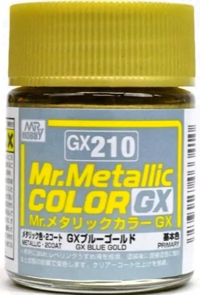 Mr. Hobby GX210 Mr. Metallic Color GX Blue Gold Lacquer Paint 18ml